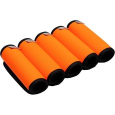 Gowraps 유모차 여행용 가방 체크 비행기 네오프렌 수하물 핸들 랩 5 개 팩 네온 태그 식별자 밝은 마커 여행 용 공항 액세서리 Q1286462, Fluorescent Orange, 5개