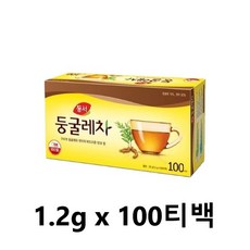 사랑주는쇼핑몰 동서식품 둥굴레차 100T 1갑, 1개, 100개입