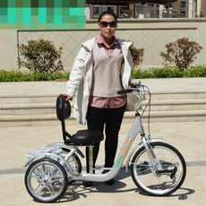 삼륜실버자전거 세바퀴자전거 부모님선물 D-889 하이브리드 자전거, B