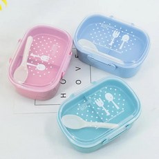 전자 레인지 밀 빨대 도시락 상자 프리 식품 보관 용기 과일, 1개