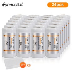 호환제품 PALO 832Pcs CR123A 배터리 37V 800mAh 16340 16350 CR123 RCR123A RCR123 LED 손전등용 리튬 이온 충전지, 5.24PCS BATTERY