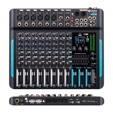 10 FORKET DSP FP 믹싱 녹음 99 컨트롤러 블루투스 10 믹서 성능 DJ 채널 오디오 리버브 전문, 1) FP10 FROKET