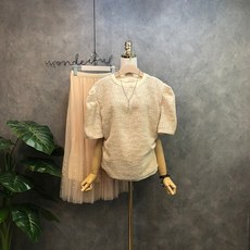 트위드블라우스