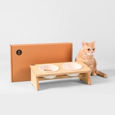 강아지 고양이 원목 코지식탁, ㄴ 10cm