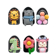 깔깔마켓 차량용 캐릭터 미니 부착걸이 마스크 걸이 다용도수납 도어훅 벽걸이후크 현관문고리, 노랑사자, 1개