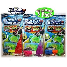 Zuru Bunch O Balloons Instant 100 Self-Sealing Water Balloons Complete Gift Set Bundle 3 Piece (300, 300 Balloons
