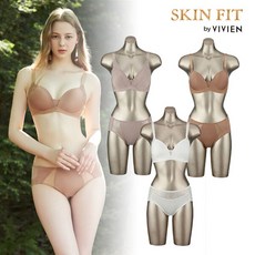 [비비안 스킨핏] SKIN FIT 노와이어 데일리 누디패키지 3세트