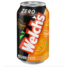 웰치스 제로 오렌지 캔, 355ml, 408개