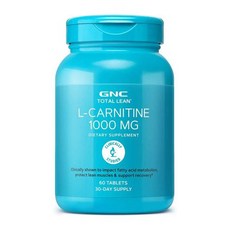 GNC 엘카르니틴 타르트레이트 1000mg 60캡슐, 1개, 없음