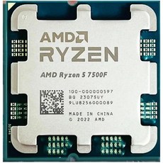 AMD 라이젠 57500F R57500F 3.7GHz 6코어 12스레드 CPU 프로세서 5NML332M 100000000597 소켓 AM5 냉각기 없음 - 라이젠57500f