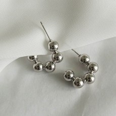 실버볼링귀걸이