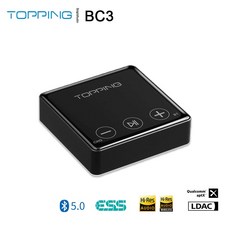 토핑 TOPPING 오디오 전력 증폭기 파워엠프 TOP BC3 ES90182C DAC 블루투스 50 LDAC 수신기 헤드폰 출력 OPT 라인 내장 배터리 24bit/96kH헤드폰, 01=BC3 silver - toppinge70