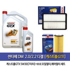 싼타페DM 2.0/2.2디젤 캐스트롤GTX7L(6L+1L) 엔진오일 096-A2445