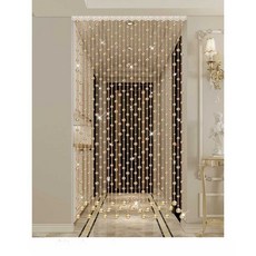  실커튼 문발 포인트 장식 침실 주방 비즈 커튼 