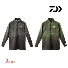 한국다이와 DE-33009 낚시 반집업 하프집업 티셔츠 셔츠 지퍼 흡습 발열 상의