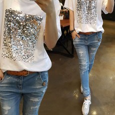 스팽글티셔츠