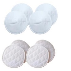 재사용 가능한 부드러운 산모 모유 수유 패드 산후 대나무 섬유 브래지어 액세서리 3 레이어 2 가지 스타일 4 쌍