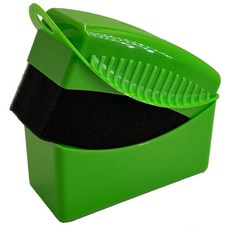 자동차 바퀴 연마 왁싱 스폰지 브러시 커버 ABS 세척 청소 타이어 윤곽 드레싱 애플리케이터 패드 자동차 액세서리, 녹색, 1개