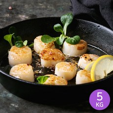 [마칸] 가리비 관자 5kg 1박스 (1kg x 5팩) 조개관자, 5개