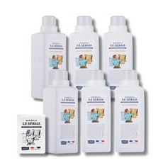 르세라이 마르세유 자연유래 세탁 세제, 여행용30ml 1개, 6통, 1800ml