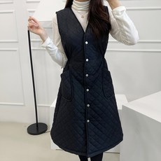 경제적인 패딩원피스 최저가 상품 BEST 6 7 누빔 버튼 포켓 브이넥 원피스_FB22312OP0200D