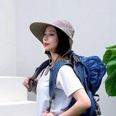 다룸 썬캡 햇빛가리개 산책 등산 낚시 농사 남성 여성 모자, 라이트그레이