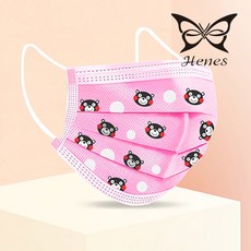 헤네스 유아용 초소형 마스크 베어핑크50매 12.5cmx8.5cm, 50매