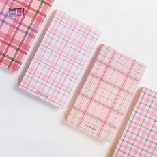 스마트클라우드 체크리스트 뜯어쓰는 메모지 일상 메모 다이어리 꾸미기 레트로 메모장 데일리메모 스케줄관리, 1개, 피치핑크