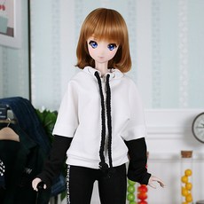 돌스앤 구체관절인형 옷 sd 스마트돌 돌피드림 dd 의상 60cm 상의 옵션선택 국내배송, 블랙 앤 화이트 루즈핏 셔츠 CDD-164