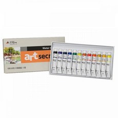 아트시크릿 수채화물감세트 7.5ml 12색 아크릴물감 다이소수채화물감 샤미수채화물감 물감 신한수채화물감2, 1
