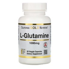 캘리포니아 골드 뉴트리션 스포트 L-글루타민 1 000mg 식물성 캡슐 60정, 상세정보참조, 1개