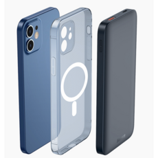 Magsafe baseus 베이스어스 맥세이프 무선 충전 휴대용 대용량 자석, 화이트