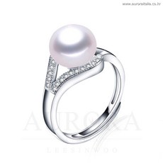 남양진주반지15mm다이아세팅18k