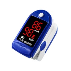 산소 포화도 측정기 디지털 맥박 측정기 산소포화도 측정기 손가락 혈압계, 블루