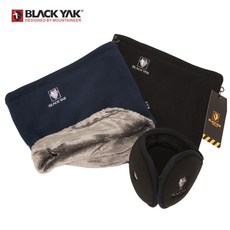 [블랙야크 넥워머 2+1세트] 블랙야크 네이비1+블랙1+블루안트귀마개1