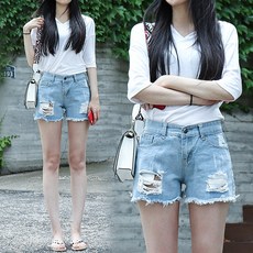 핀턱데님반바지