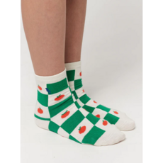 [BOBO CHOSES] 보보쇼즈 24SS 키즈 양말 Tomato All Over short socks 124AI006 - 보보쇼즈