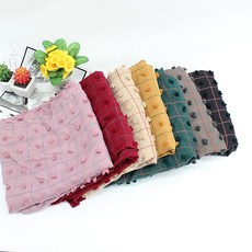 빨간초코 나뭇잎 삼각 사각 스카프 입체 포인트 머플러 가을 겨울 여성