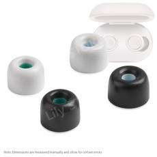 뱅앤올룹슨 메모리 폼 이어팁 Bang olufsen E8 2.0 3.0 TWS H3 H5 E4 E6 호환용 소음 감소 2세트, M-2쌍, 검은색