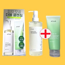 (anua) 어성초 쿼세티놀 모공 딥 클렌징 폼 150ml + 어성초 포어 컨트롤 클렌징 오일 200ml 클렌징세트, 1개