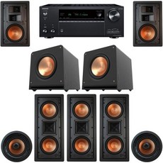 Klipsch 7.2 in-Wall System with 3 R-5502W II 2 CDT-5800C R-5650S RP-1400SW 1 ONKYO-TX-NR7100, Klipsch 7.2 in-Wall System wit