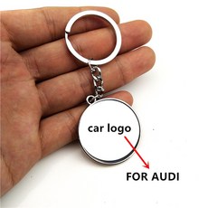 새로운 자동차 스타일링 키 체인 자동차 스티커 키 링 Audi A1 A2 A3 A4 A5 A6 A7 A8 C5 C6 Q2 Q3 Q5 Q7 R8 S3 S5 S6 S7 S8|차량용, 1개, audi LOGO, 단일