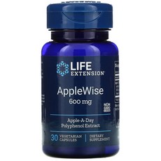 라이프 익스텐션 Life Extension AppleWise 600mg 베지 캡슐 30정, 1개