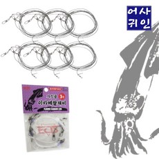 한치채비 한치 이카메탈 낚시 채비, 1개, 6개입 1개, 6개입