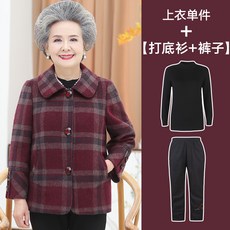 중노년 중년 여성의류 할머자 겨울폼 엄마 60대 70 아내 가을 숏 노인 옷