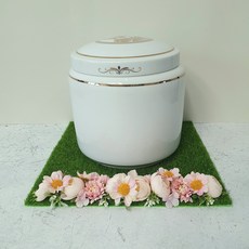 [납골당잔디] 납골당꽃 바닥잔디 납골당꾸미기 추모 성묘 바닥장식, 26x26, 핑크, 1개