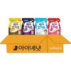 아이배냇 핑거요거트 플레인 2p + 딸기 2p + 블루베리 2p + 바나나 2p 세트, 1세트, 혼합맛(플레인/딸기/블루베리/바나나)