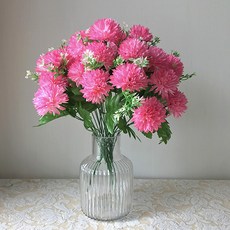 늘솜아뜰리에 고급 성묘꽃 산소 조화 인테리어 조화, 05.볼국화-핑크