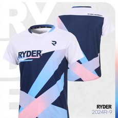 라이더 RYDER 2024R-9 경기복 남성/여성 반팔티 배드민턴 복 탁구 스쿼시 스포츠의류