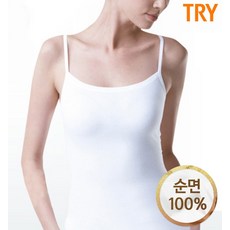 트라이 여 순면 스마트 케미솔런닝 3매